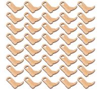 ibasenice Miniature Wooden Boots 150Pcs Unfinished Cutouts for Wedding Party Crafting Bulk Natural Wood Shapes for DIY Boot Decorations