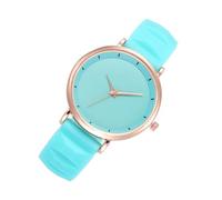 ibasenice Mint Green Silicone Band Women Quartz Watch Casual Lightweight Wristwatch for Leisure and Party Wear with Precise Movement and Comfortable Fit