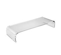 ibasenice Monitor Riser Stand Acrylic Computer Holding Base 2-in-1 Deformation Resistant Keyboard Cover for Home Office