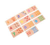 ibasenice Montessori Number Matching Puzzle for Chunky Number Learning for Early Education Preschool Math Cognitive Game Encouraging Parent Interaction and Classroom Use