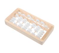 ibasenice Montessori Wooden Abacus Educational Math Learning Tool Aesthetic Photo Prop for First Birthday Modern Playroom Decor Unique Wooden Grab
