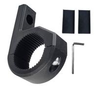 ibasenice Motorcycle Mounting Bracket Light Bar Tube Clamp with Plastic Extension for Auxiliary Headlight and Turn Signal Mounting, Compatible with Electric Motorbikes and Off-road Use