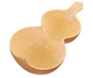 ibasenice Multi-Functional Bath Ladle Made from Natural Gourd Easy Cleaning and Portable Design, Elegant Half Gourd Shape for Public Bathrooms and Outdoor Activities, Beige Bathroom Sauna