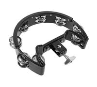 ibasenice Multi-functional Boys and Girls Drum Steel Drum Instrument Hand Bell Tambourines for Adults Black