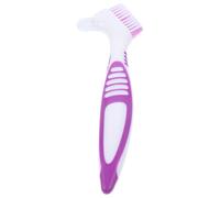 ibasenice Multi-functional Mini Turtle Shell Cleaning Brush Double-sided Design Plastic Nylon Bristles Mud Dirt Remover for Aquatic Tortoises Conchs Shells Care