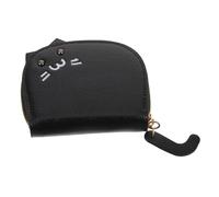 ibasenice Multi-Layer Cat Purse with Secure Zipper Accordion Card Holder Wallet for Women Portable Coin and Card Organizer Lightweight Travel Change Bag and Ids
