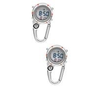 ibasenice Multifunctional Clip Carabiner Watch Quartz Timepiece with Alarm and Compass for Outdoor Enthusiasts Paramedics and Climbers Durable and Portable Design