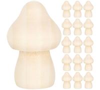 ibasenice Mushroom Projects Models 60pcs Wood Graffiti Wooden Unfinished in Crafts Lightweight Mushroom Decorations and Use Art Outdoor