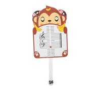 ibasenice Music Staff Lap Board with Fun Monkey Design for Beginners Portable Music Flashcards Whiteboard for Classroom Teaching Tool