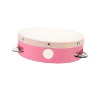 ibasenice Musical Instrument for Boys and Girls Pink Sheepskin Hand Tambourine Small Jingles Drum Child Rhythm Instrument Toy