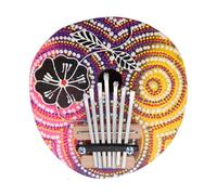 ibasenice Musical Toy Instruments Mini Kalimba for Beginners Creative Thumb Piano Chic Pattern Music Plaything