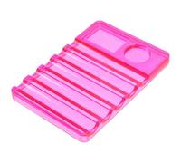 ibasenice Nail Art Brush Holder Manicure Tool 5 Compartments Mixing Palette Pen Rest for Acrylic Paint and Nail Polish with Gel Polish Mixing Palette for Women