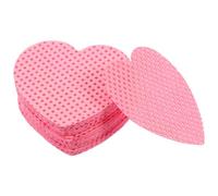 ibasenice Nail Polish Remover Wipes 200 Sheets Made of Soft Cotton Heart Shaped with Comfortable and Safe Use Includes Convenient Container Box for Manicure the Go