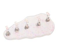 ibasenice Nail Stand Press on Stand 12x6x4inch Acrylic Magnetic Convenient Disassembly Nail Art Display for Beginner Home Use