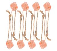 ibasenice Natural Mineral Salt Blocks 8pcs 30-50g Each with Hanging Rope Providing Essential Nutrients for Healthy Growth in Indoor and Outdoor for Horses and Cattle