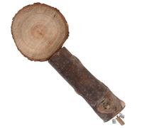 ibasenice Natural Solid Wood Parrot Stand Pole Bird Platform Perch for Pet Birds Climbing and Playing Cage Accessory Safe Playground for Parakeets Cockatiels Conures and African Greys