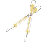 ibasenice Newton Force Spring Scales Physics Demonstrations and Experiments, 0.5kg Capacity 2pcs High-precision with Cylinder Design Plastic Tubular Spring Balances for Random Color