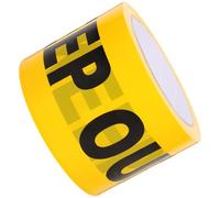 ibasenice Non-adhesive Convenient for Keep out Tape Roll in Yellow Pe Material and Designed to Catch Attention Crime Scene Safety Warning Tape for Occasions and Safety Use