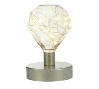 ibasenice Nordic Style Decorative Light Copper Wire Lamp Portable High Efficiency Plastic Copper Wire Battery Powered Indoor Bedroom Night Light