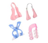 ibasenice Nose Bridge Straightener Silicone Lifting Clip 4Pcs Nose Up Shaper Set for Women Random Colour