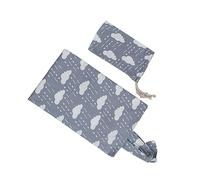 ibasenice Nursing Cover up in Cloud Made of Cotton Material Feeding Shawl for Outdoor Scenarios Includes Storage Bag Breastfeeding Cover