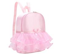 ibasenice Nylon Ballet Dance Backpack Capacity School Bag for Lace Detail Dancing Bag for Ballet Modern Latin Dance Classes and Outdoor Activities