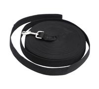 ibasenice Nylon Pet Training Leash with Alloy Clasp and Metal D Ring for Dog Cat Puppy Obedience and Walking Black