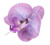 ibasenice Orchid Brooch Pin Men S Formal Accessory Elegant Satin Flower Lapel Pin with Refined Orchid Design for Weddings Graduations Evening Events Handmade Petal Craftsmanship Decorative