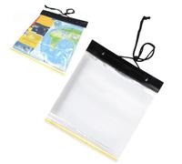 ibasenice Outdoor Waterproof Map Bag Plastic Pouch for Hikers | Keeps Paper Maps and Photos Dry, White Finish with Random Bottom Colors Random Color