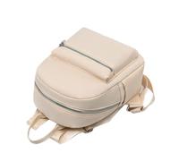 ibasenice Oxford Cloth Backpack Women’s Casual Travel Satchel Schoolbag Mini Shoulder Bag College Style Cream White Lightweight Dual-use for Daily Commute and Leisure
