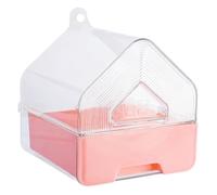 ibasenice Parrot Bath Tub Hanging Bird Bathing Box Parakeets Bathtub Parrot Shower Bath Tub Effortless Cleaning