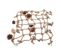 ibasenice Parrot Climbing Net Toy Bird Toys for Cockatiel Parakeets Lovebird Parrot Cages Woven Bird Climbing Net