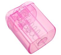 ibasenice Perm Sheet Holder Perming Papers Dispenser Box Plastic Paper Storage Case Easy Cleaning Large Capacity Stylish Practical Pink for Hair Salon Use
