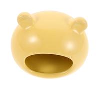 ibasenice Pet Ceramic Summer House Hamster Hideout Small Animals Habitat Cooling Hideaway Nest for Hamster Chinchilla Gerbils