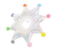 ibasenice Pet Collar for Cats L, White Soft Polyester Anti-Lick Neck Cone, Protective Pet Neck Circle for Post-Surgery Healing