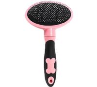 ibasenice Pet Comb for Dogs and Cats with Ergonomic Handle, Stainless Steel and Plastic Material, Comfortable Grooming Tool that Does Not Hurt the Skin, for Pet Hair Removal and Massage