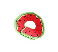 ibasenice Pet Fruit Design Neck Collar for Puppies Bite Scratch Circle Watermelon Print S for Wound