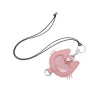 ibasenice Pet Hair Keepsake Keychain PU Leather Cat Head Shape Memorial Storage Keyring for Thoughtful gift for for for for for for with Secure Key Holder for Cherished Memories