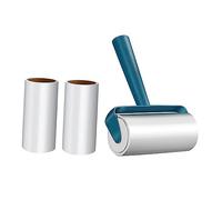 ibasenice Pet Hair Removal Rollers Sticky Hair Cleaning Set 4 Pieces Blue Handle 3 Refill Rolls Portable Lint Remover for Home Clothes and Furniture