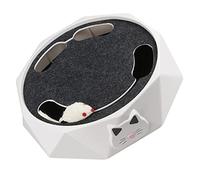 ibasenice Pet Interactive Turntable for Cats Automatic Mouse Teaser Durable Construction Stimulates Natural Hunting Instincts for Indoor Play Battery Operated Batteries Not Included