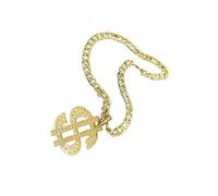 ibasenice Pet Necklace Gold Chain Sign Charm Fashionable Pet Neckchain for Dogs Sturdy Metal Accessory for Stylish Dog Collars