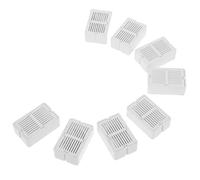 ibasenice Pet Water Feeder Replacement Filter Cartridge with Activated Carbon and Sponge Pad, 10pcs Set for Cat and Dog Drinking Fountain, Compatible with Pet Water Dispenser Systems