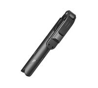 ibasenice Phone Selfie Stick Tripod, Hand-held Phone Tripod, Folding Adjustable Abs Aluminum Alloy, Black, 1m, for Traveling and Hiking