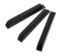 ibasenice Piano Black Keytops 3pcs Plastic Piano Keys for Maintenance, High-Gloss Finish, Expand the Lifespan, Professional Settings