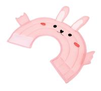 ibasenice Pink Bunny Ear Cat Collar, Breathable Lightweight Cone Collar for Dogs and Cats, Protective Elizabethan Post-surgery Neck Cone, Medium Size for Licking and Biting Prevention
