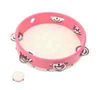 ibasenice Pink Toddler Tambourine Drum Boys and Girls Musical Instrument Handheld Rhythm Drum Safe Material for Boys and Girls Child Party Musical Toy