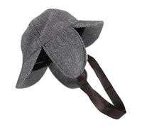 ibasenice Plaid Deerstalker Detective Costume Hat with Double Brim and Adjustable Fit, Authentic Cloth Material for Cosplay Events and Outdoor Use, Themed Role Play Accessory