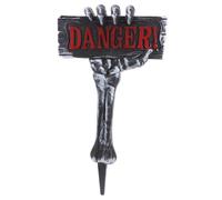 ibasenice Plastic Halloween Stake with Bloody Hand Design Easy Setup Outdoor Lawn Decor for Spooky Garden Atmosphere Halloween Decorations Outside and Walkway Prop