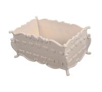 ibasenice Plastic Hamster Bathtub Sturdy Small Animal Bath Box with Skid Base for Hamster Chinchilla and Other Pets Creative and Practical Bathing Environment
