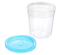 ibasenice Plastic Mini Turtle Tank and Betta Fish Breeding Box with Easy Food Feeding Feature and Convenient to Carry Design, for Small Turtle and Jellyfish Breeding Random Color